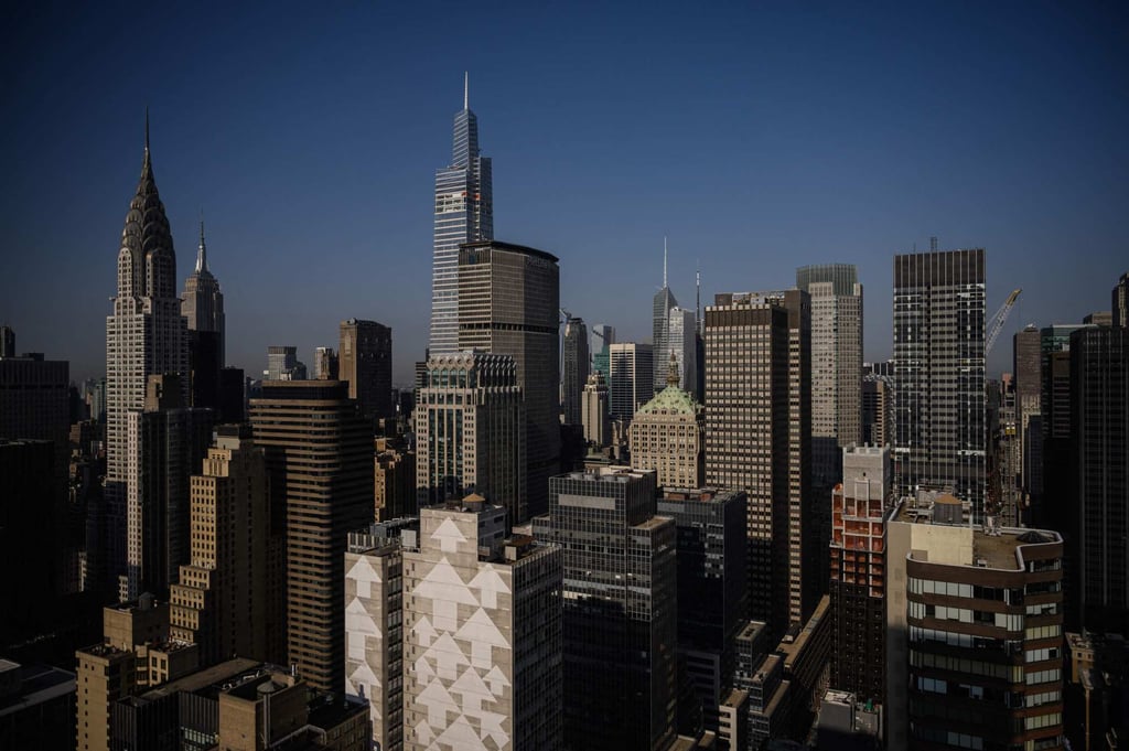 A view of the Manhattan skyline in New York City in September 2022. Photo: AFP