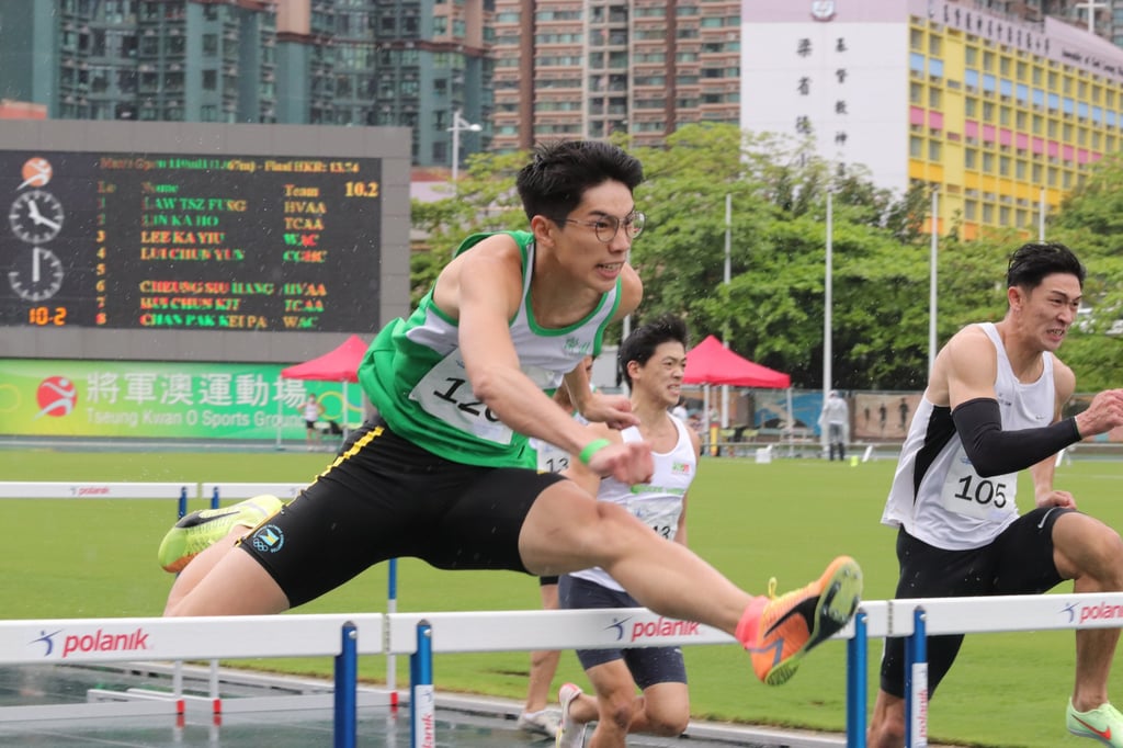 Rico Cheng returns to the track after a three-month absence and is targeting a personal best in the hurdles. Photo: Shirley Chui