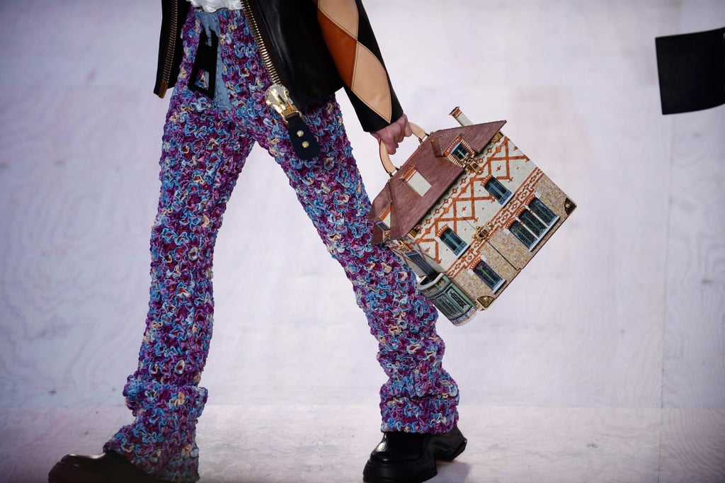 The designer allowed his inner child to run free with designs at Louis Vuitton during the spring-summer 2023 fashion show as part of the Paris Womenswear Fashion Week, in Paris on October 4. Photo: AFP The designer allowed his inner child to run free with designs at Louis Vuitton during the spring-summer 2023 fashion show as part of the Paris Womenswear Fashion Week, in Paris on October 4. Photo: AFP