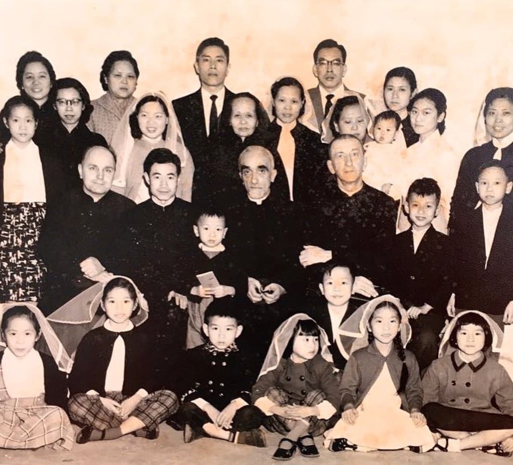 Chanhoi’s mum’s side of the family. The kids are having their confirmation on that day. Her mum (the infant who is being held by her grandma, upper right) is being baptised. Photo: Claudia Chanhoi