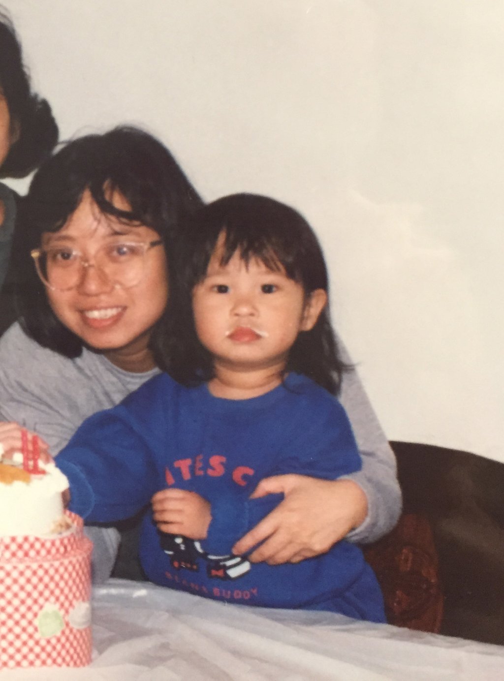 Chanhoi and her mum on her 2nd or 3rd birthday. Photo: Claudia Chanhoi