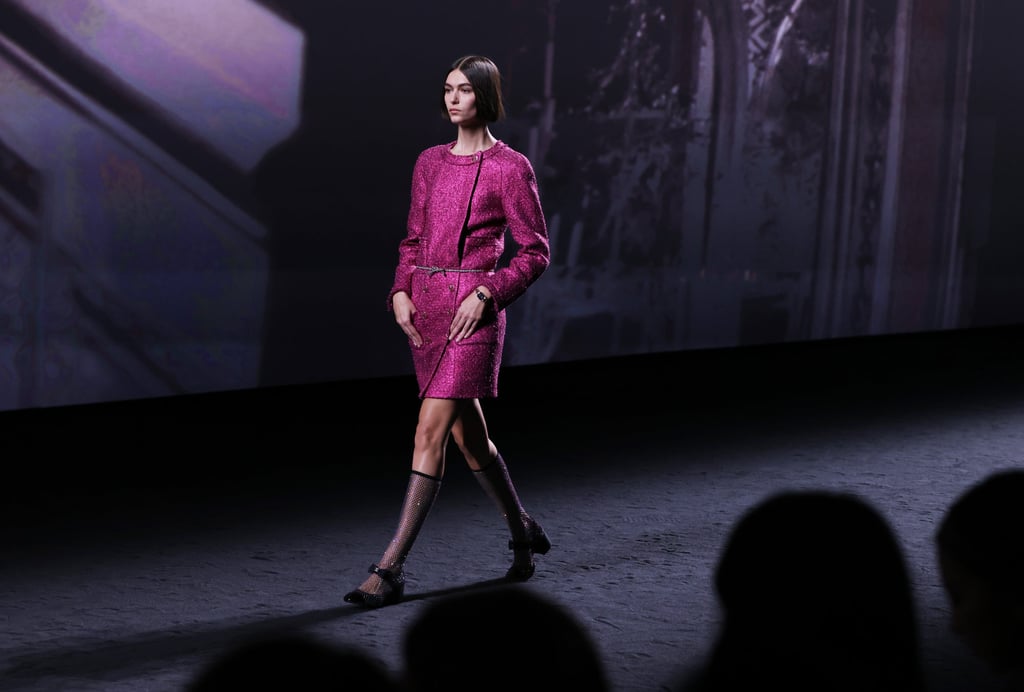 A model presents a creation from the spring/summer 2023 ready-to-rear collection of Chanel during the Paris Fashion Week on October 4. Photo: Xinhua A model presents a creation from the spring/summer 2023 ready-to-rear collection of Chanel during the Paris Fashion Week on October 4. Photo: Xinhua