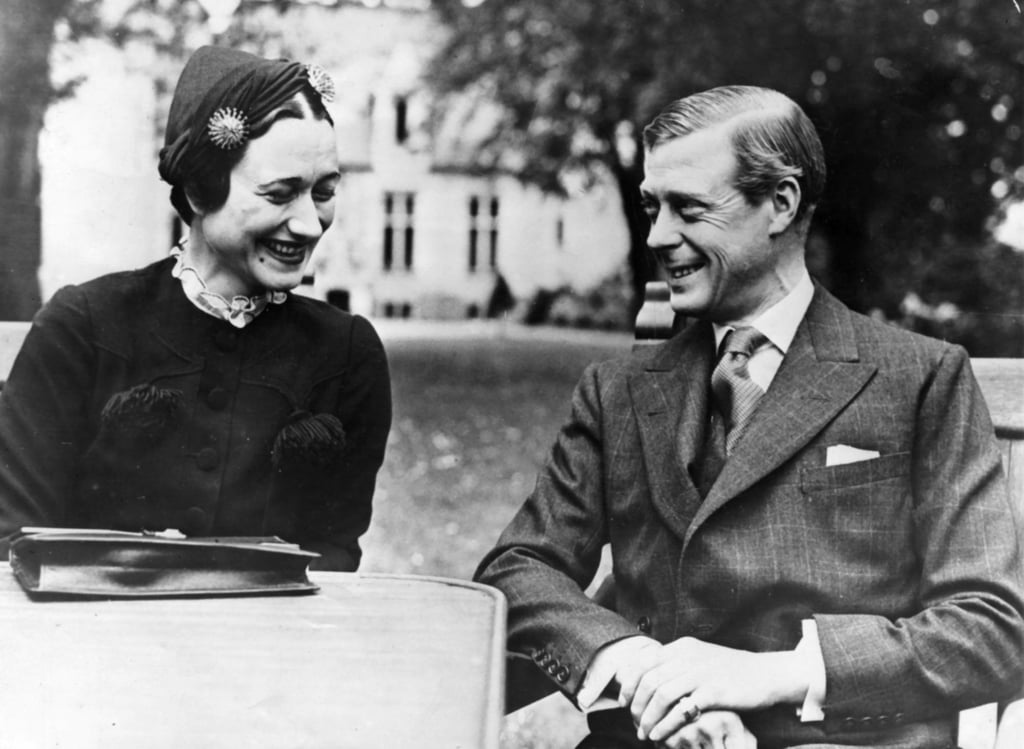 The Duke of Windsor, King Edward VIII, and the duchess, Mrs Wallis Simpson, just before their wedding, in 1937. Photo: Archive