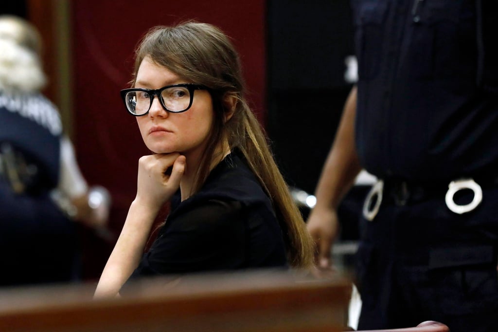 Anna Sorokin sits at the defence table during jury deliberations in her trial at New York State Supreme Court, in April 2019, in New York. Photo: AP Anna Sorokin sits at the defence table during jury deliberations in her trial at New York State Supreme Court, in April 2019, in New York. Photo: AP