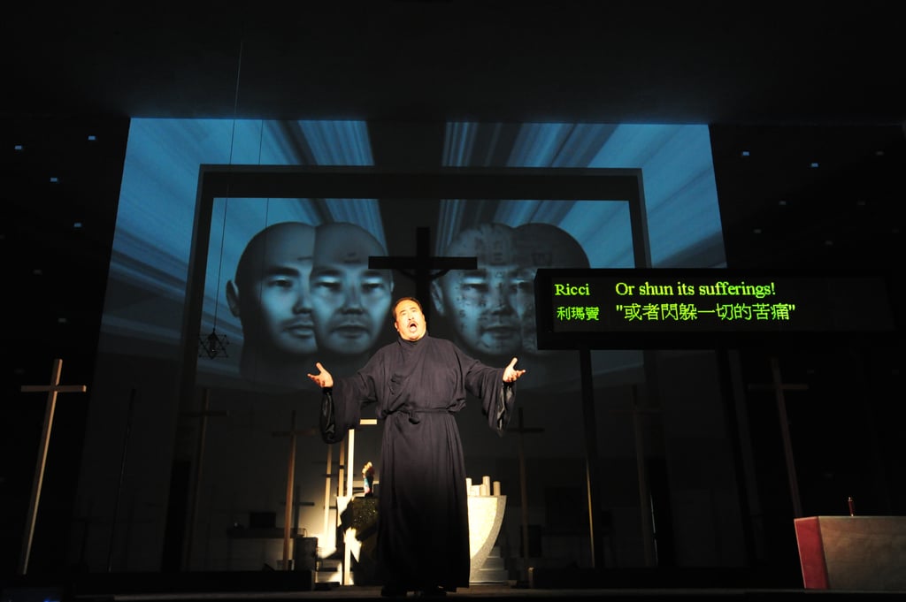 Tian Haojiang taking centre stage as a Jesuit priest, in one of his many operatic performances. Photo: SCMP Tian Haojiang taking centre stage as a Jesuit priest, in one of his many operatic performances. Photo: SCMP