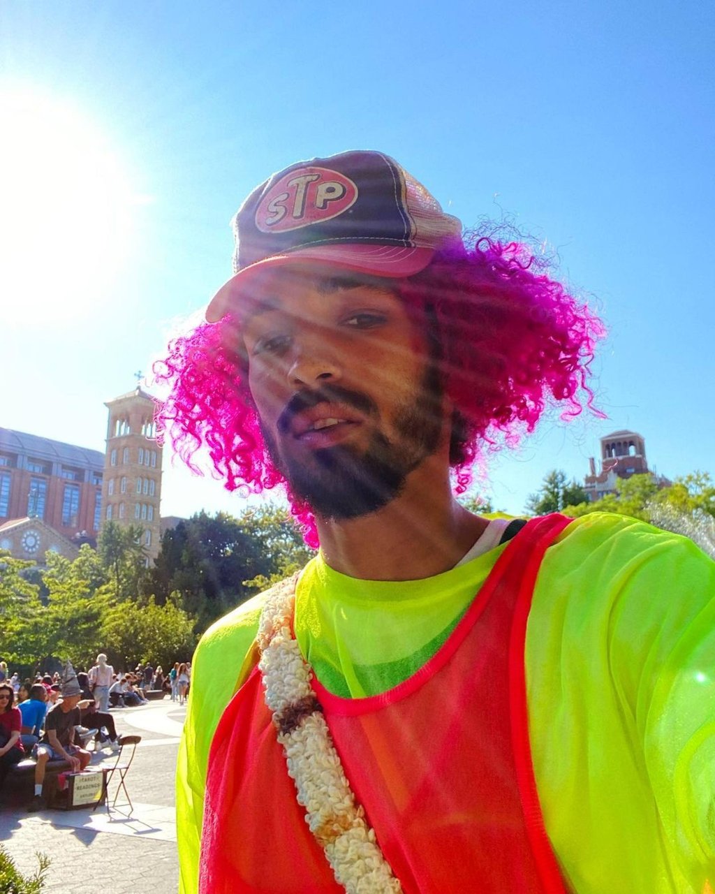 A casual stroll through New York’s Central park? Here is Jordan Craig Beckford, supermodel Tyson Beckford’s son. Photo: @jcbeckford/Instagram