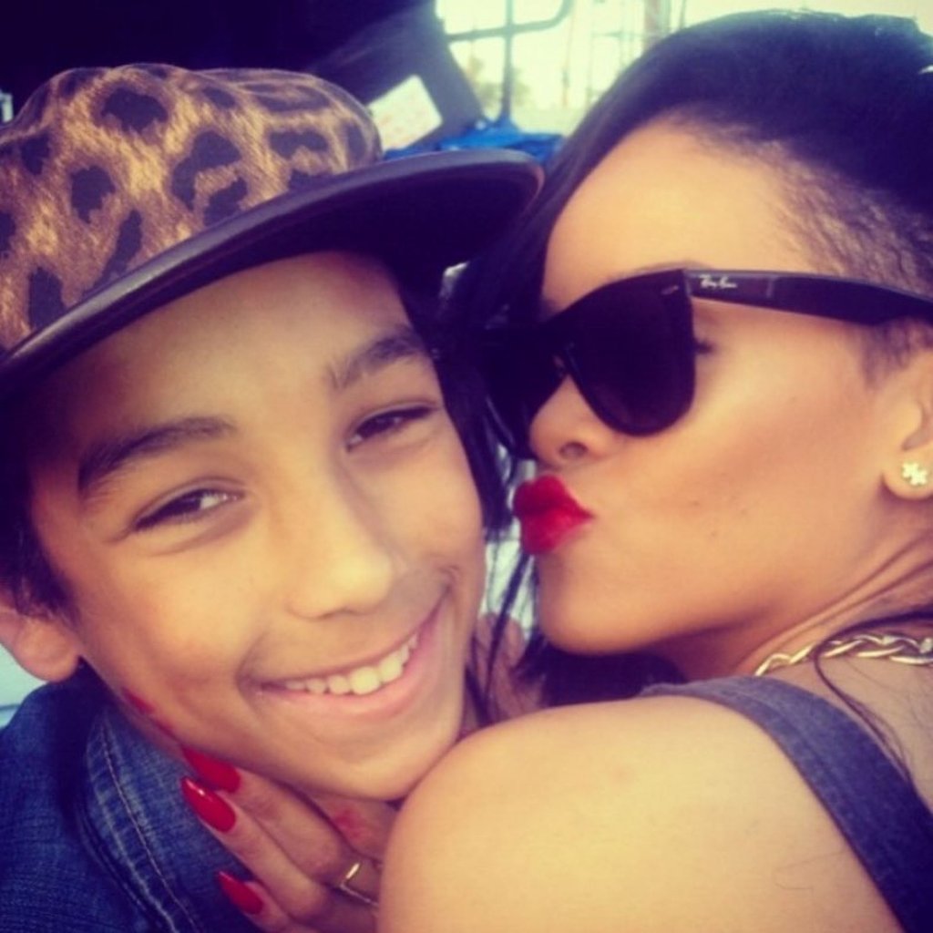 Jordan Craig Beckford (left) and Robyn Rihanna Fenty (right), back in the day. Photo: @aprilroomet/Instagram