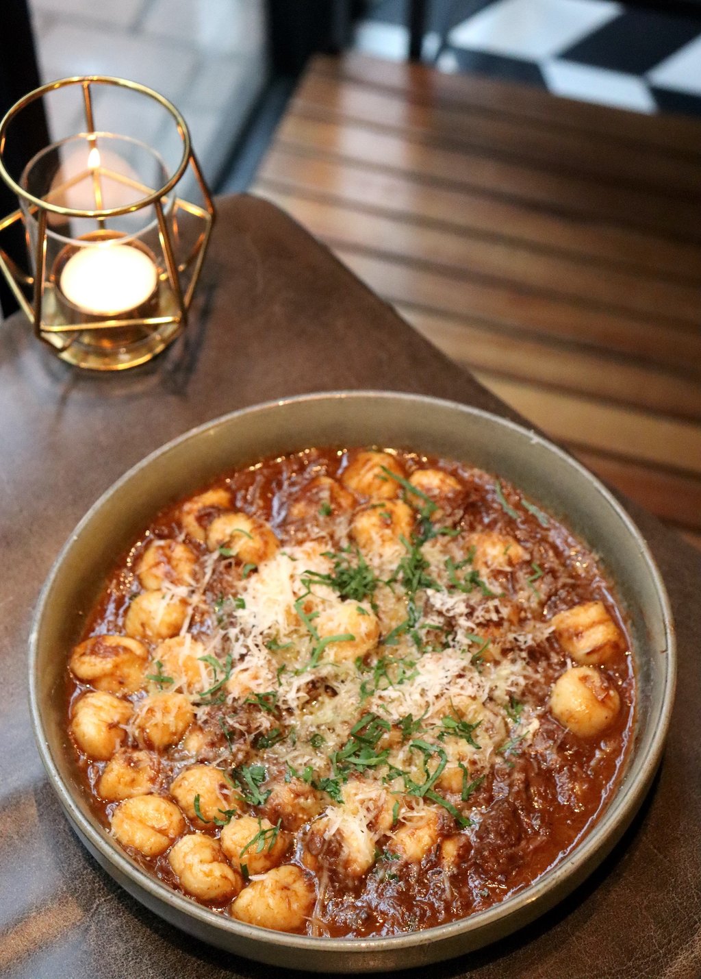 Wagyu beef cheek gnocchi at Feather & Bone. Photo: Handout Wagyu beef cheek gnocchi at Feather & Bone. Photo: Handout
