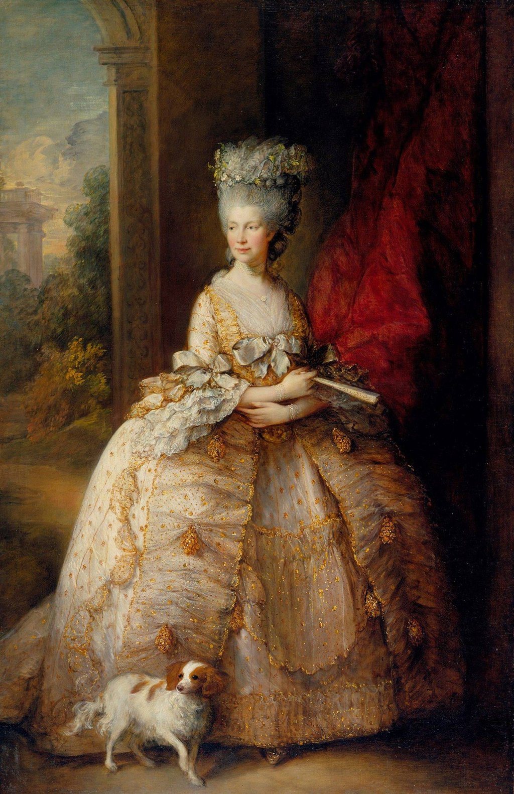 Princess Charlotte of Mecklenburg-Strelitz (1744-1818) who later became queen of Great Britain, drawn by Thomas Gainsborough. Photo: Pinterest