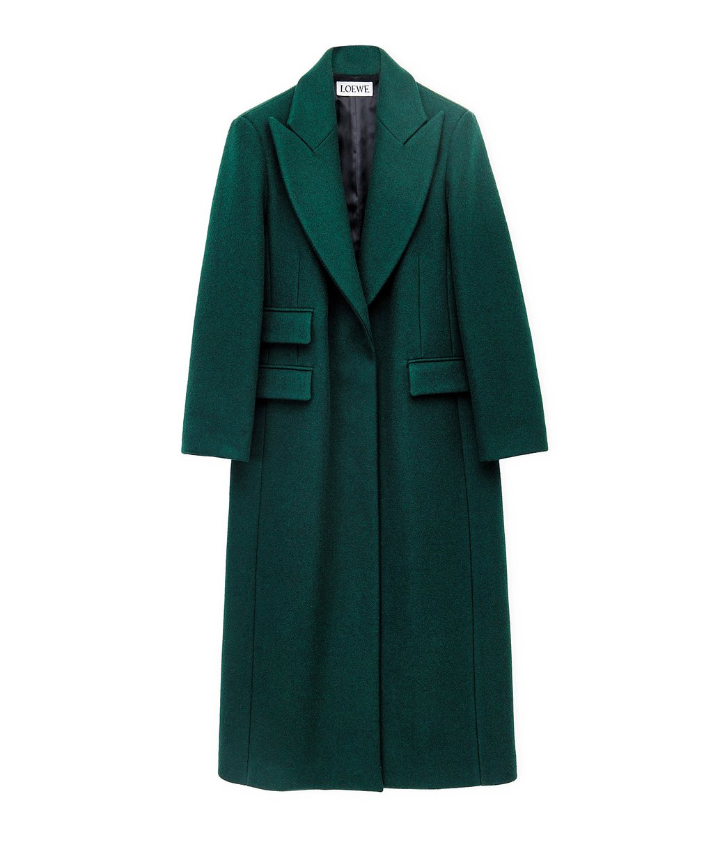 Loewe single breasted coat in wool and cashmere. Photo: Handout