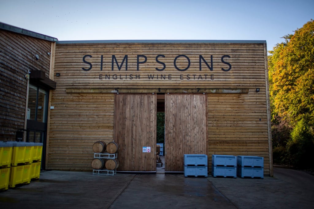 Simpsons’ Wine Estate in Kent. Photo: Simpsons’ Wine Estate
