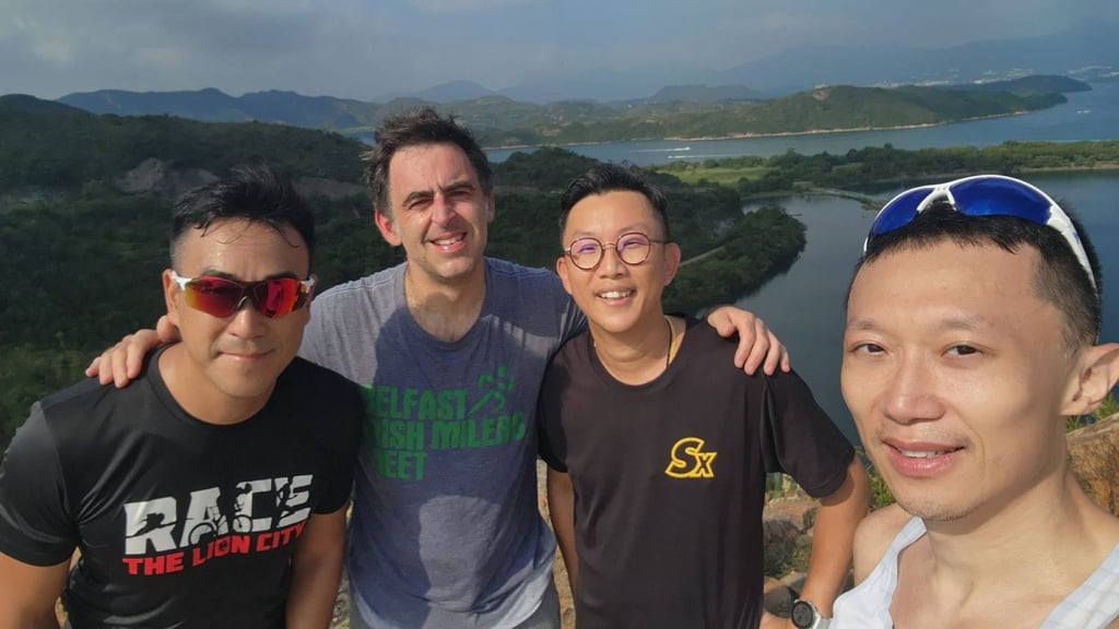 Ronnie O’Sullivan enjoys the scenery in Hong Kong’s Sai Kung. Photo: Strava Ronnie O’Sullivan enjoys the scenery in Hong Kong’s Sai Kung. Photo: Strava