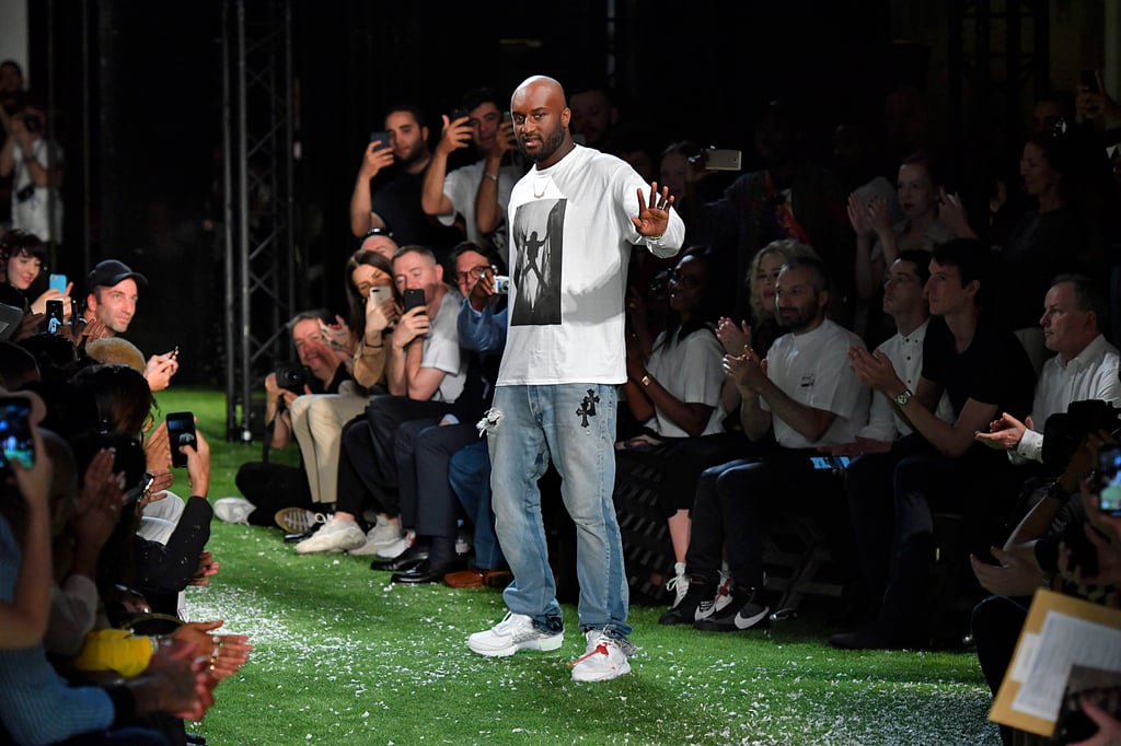 Fashion designer Virgil Abloh walks the runway during the Off-White menswear spring/summer 2019 fashion show as part of Paris Fashion Week. Photo: Getty Images
