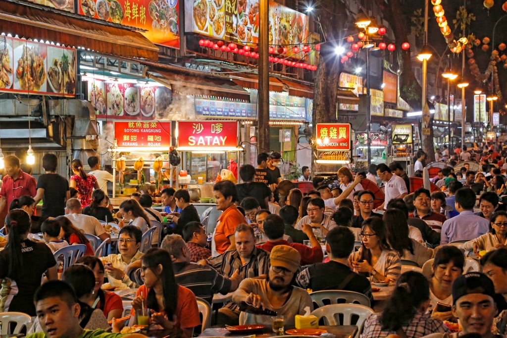 Street food stalls and restaurants in Jalan Alor in Kuala Lumpur, Kuala Lumpur, Malaysia. Photo: Loop Images/Universal Images Group via Getty Images