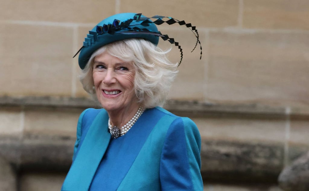 Britain’s Camilla, then Duchess of Cornwall arrives to attend the Christmas Day morning church service at St George’s Chapel, Windsor Castle, Berkshire, in December 2021. Photo: AFP