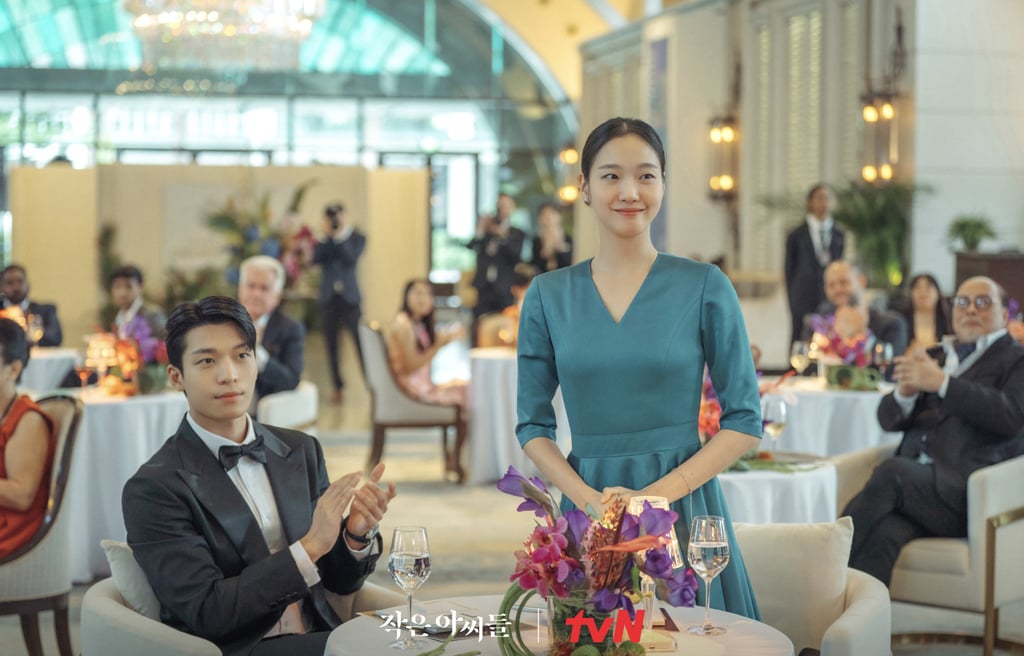 Wi Ha-joon as Choi Do-il (left) and Kim Go-eun as Oh In-joo in a still from Little Women. Photo: Netflix