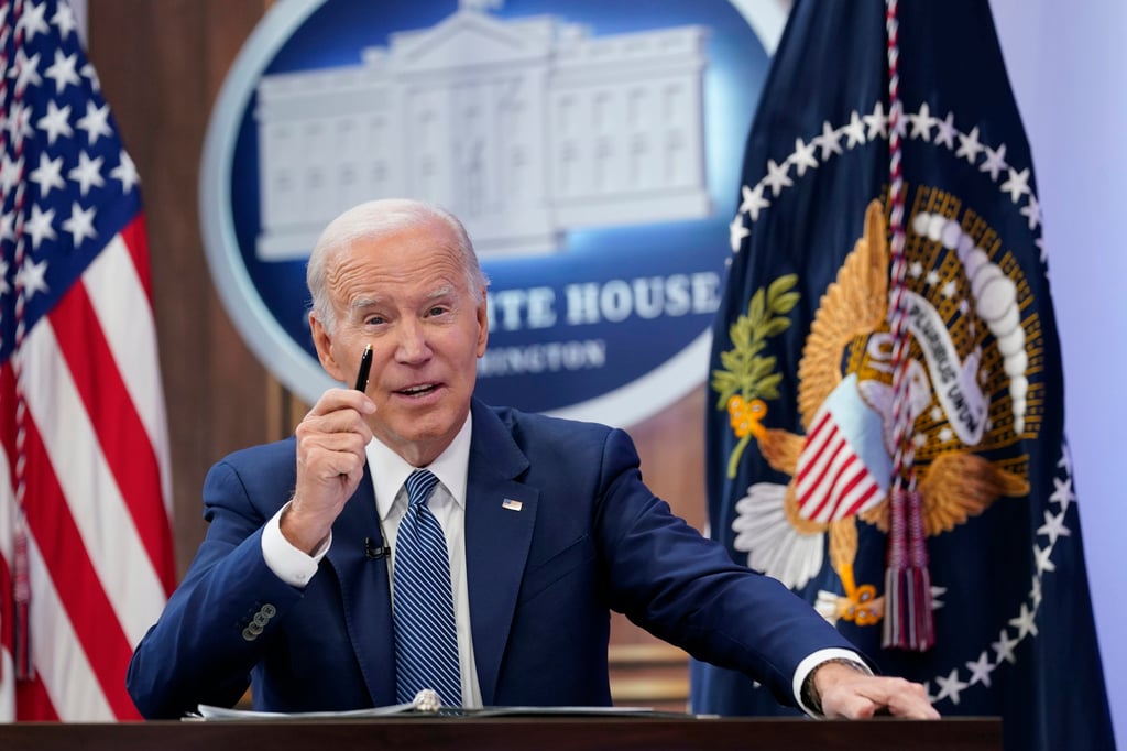 US President Joe Biden released his administration’s National Security Strategy on Wednesday. Photo: AP