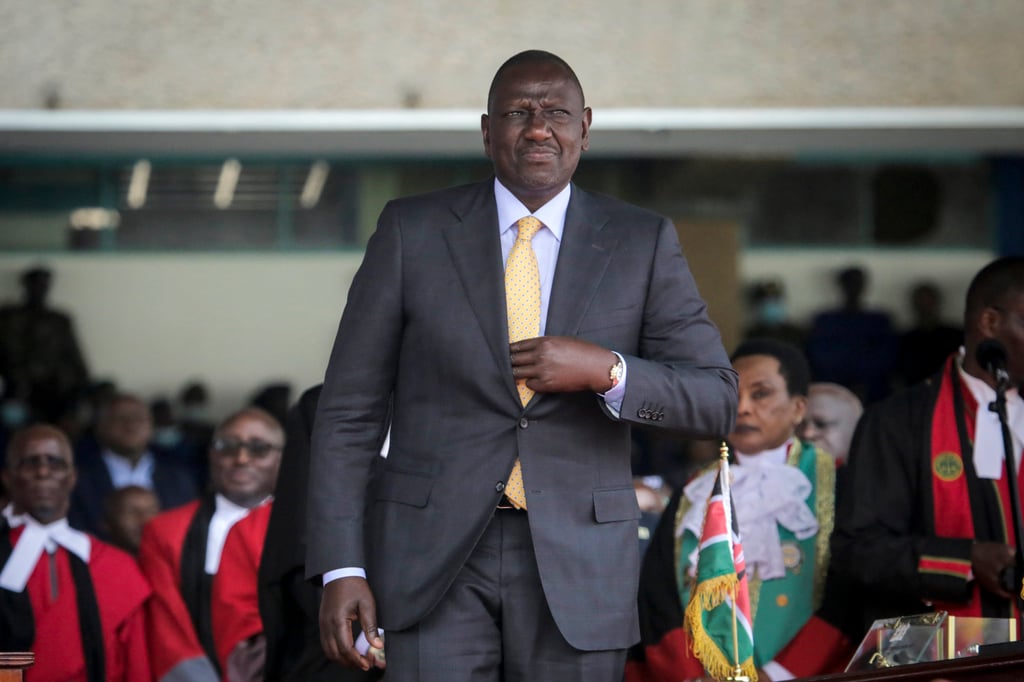 Kenyan President William Ruto shortly before his swearing-in ceremony in Nairobi on September 13. Photo: AP Kenyan President William Ruto shortly before his swearing-in ceremony in Nairobi on September 13. Photo: AP