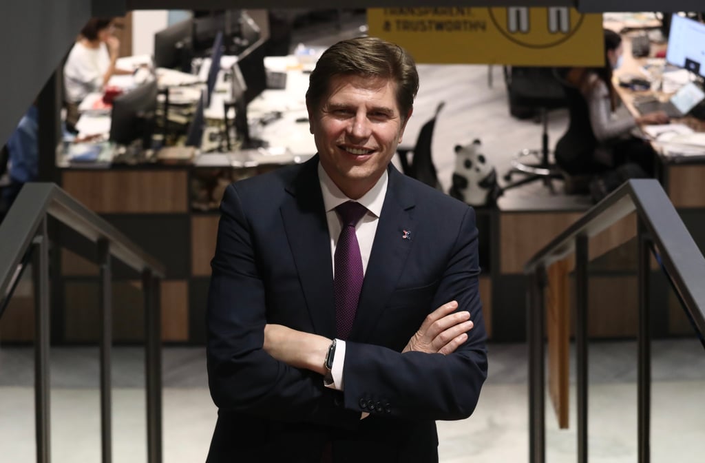 CEO Aguzin has presided over six quarterly decline in profitability since taking charge in May 2021. Photo: Jelly Tse