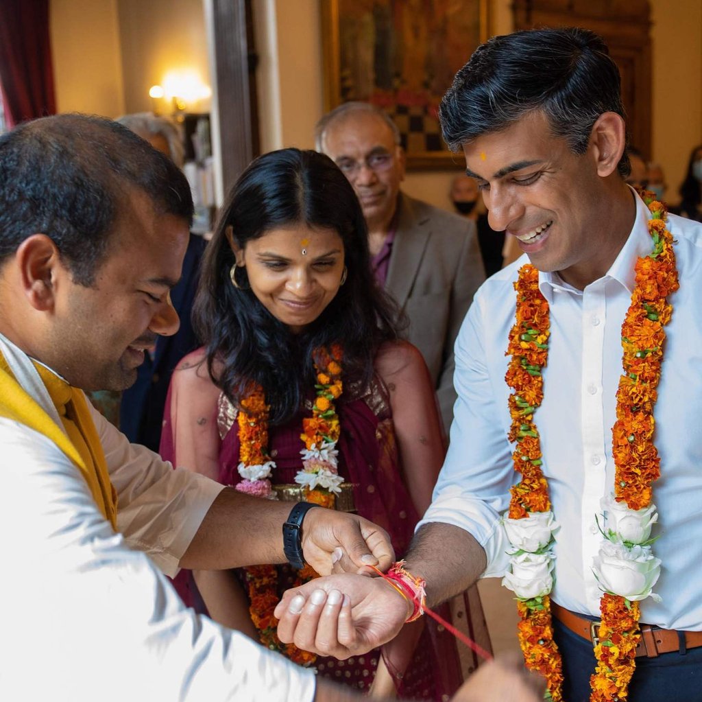 Akshata Murthy and her husband Rishi Sunak tied the knot in 2009. Photo: Rishi Sunak/Facebook