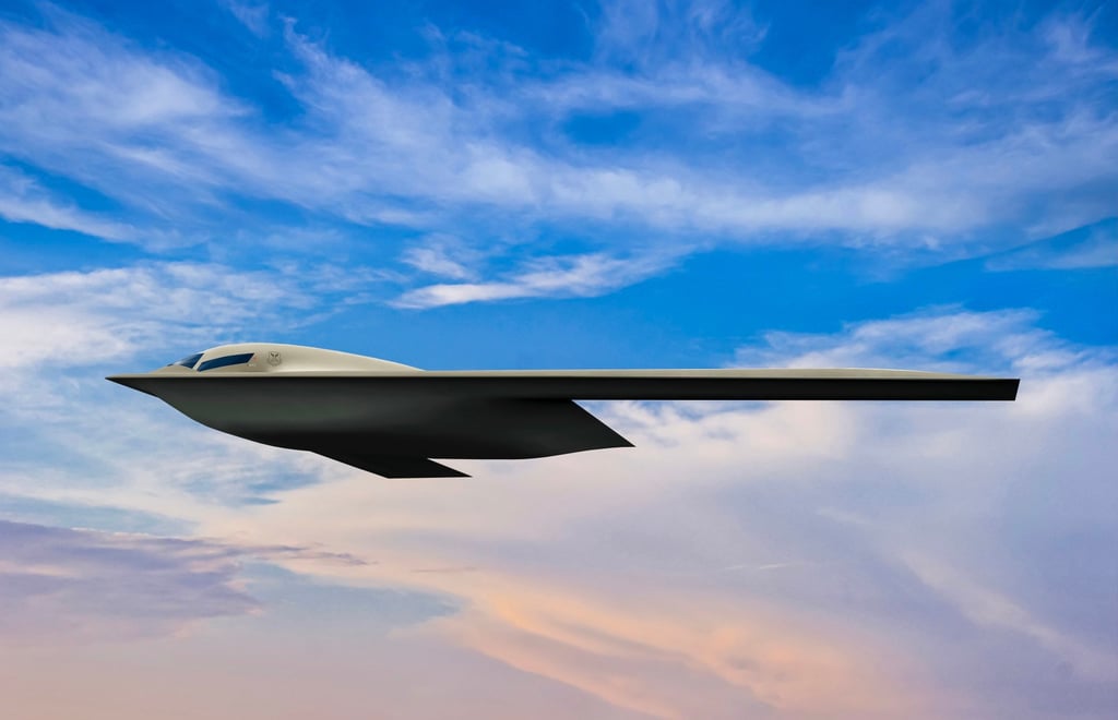 An artist’s impression of the B-21, a bomber designed for long-range conventional and nuclear missions. Image: Handout