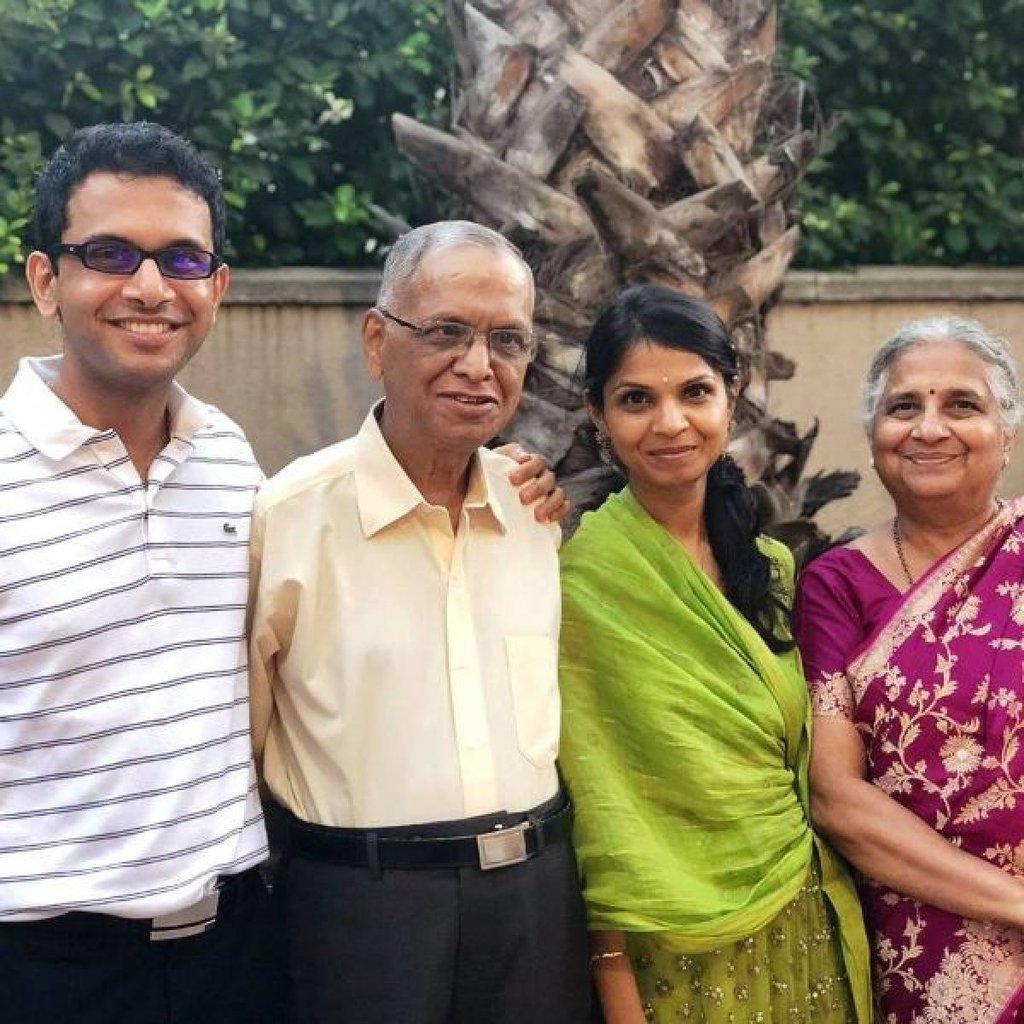 Akshata Murthy is the daughter of Infosys co-founder N.R. Narayana Murthy. Photo: @oey_devesh/Twitter