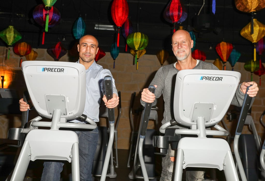 Boxer Arthur Abraham and Rainer Schaller attend the opening of John Reed Fitness Music Club at Gesundbrunnen in 2016, in Berlin, Germany. Photo: Getty Images Boxer Arthur Abraham and Rainer Schaller attend the opening of John Reed Fitness Music Club at Gesundbrunnen in 2016, in Berlin, Germany. Photo: Getty Images