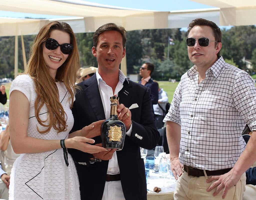 Talulah Riley, the Duke of Argyll and Elon Musk. Photo: @britishpoloday/Instagram