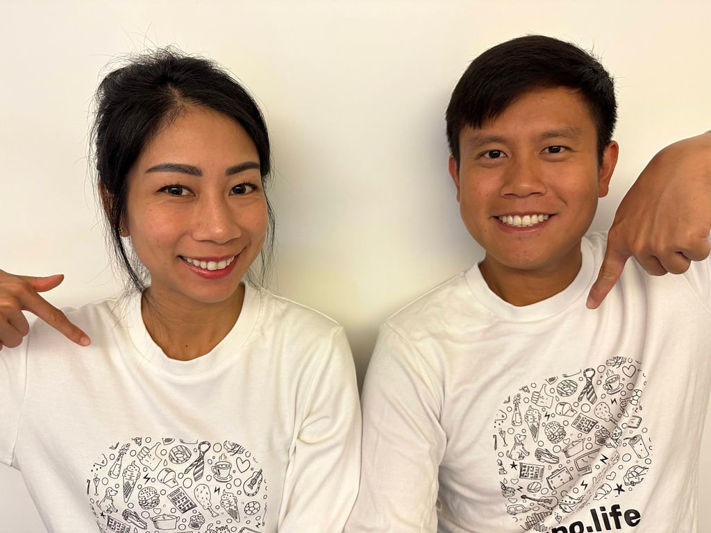 Rey Mui (right) and his wife Henny co-founded Kepo with app developer Kostia Karakai. Photo: Rey Mui
