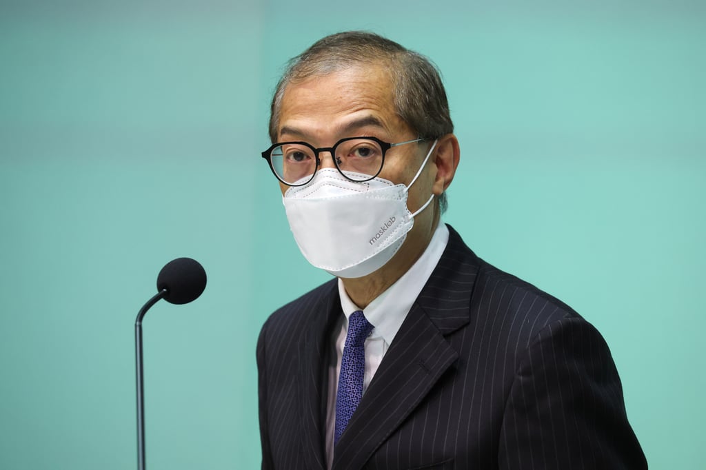 Hong Kong Secretary for Health Lo Chung-mau. Photo: Edmond So