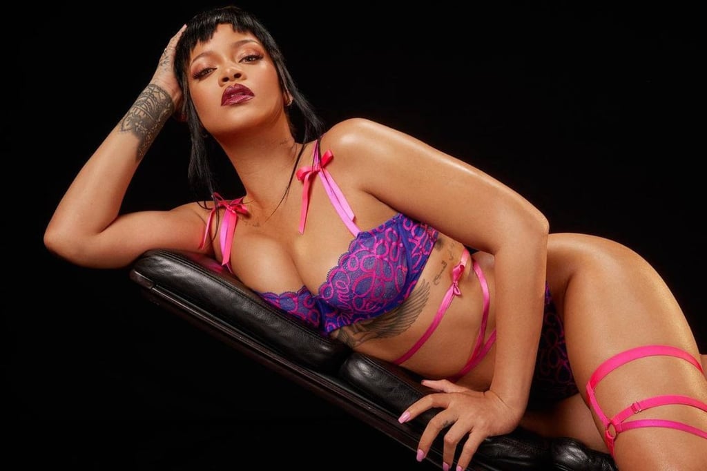 Rihanna is always the best advert for her Savage x Fenty lingerie line, but likes to rope in a few celebrity friends for her fashion shows too. Photo: @badgalriri/Instagram Rihanna is always the best advert for her Savage x Fenty lingerie line, but likes to rope in a few celebrity friends for her fashion shows too. Photo: @badgalriri/Instagram