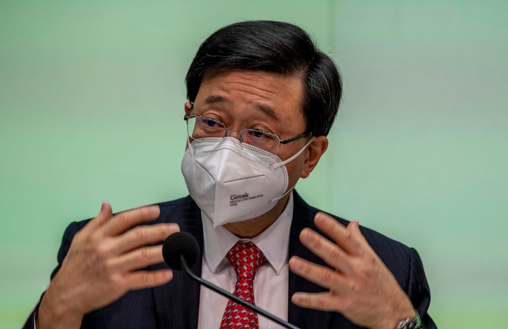 Hong Kong Chief Executive John Lee. Photo: AP
