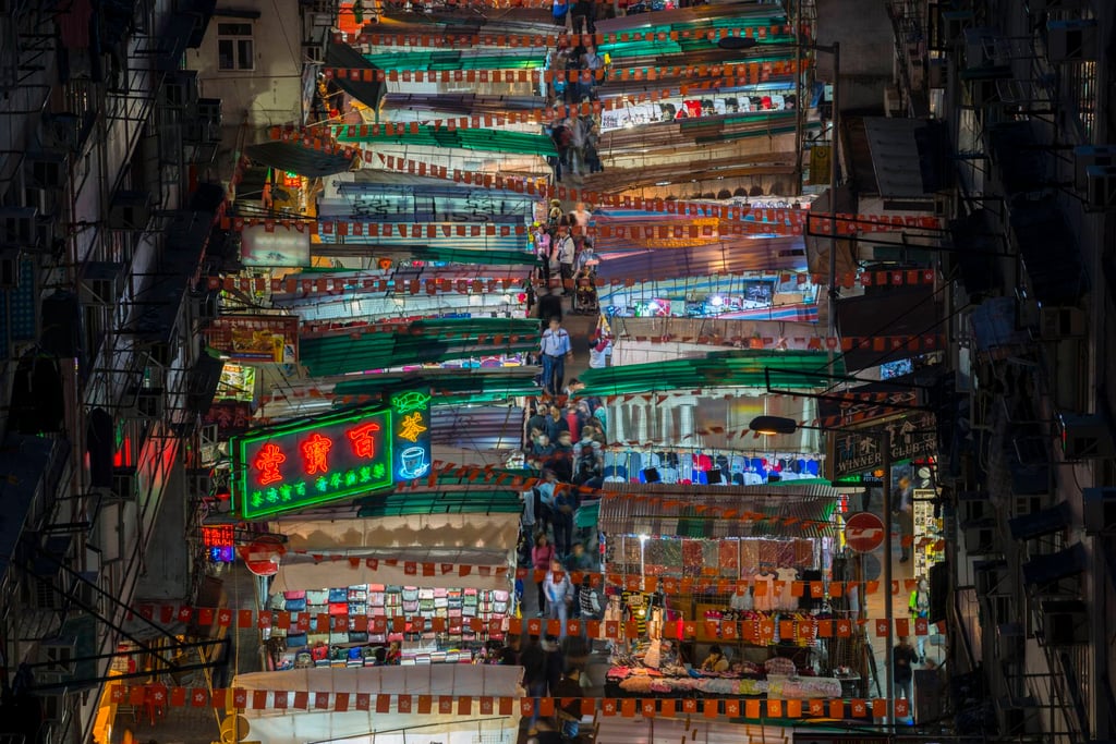 Temple Street night market was among Hong Kong’s most popular tourist attractions before Covid-19. Photo: Getty Images