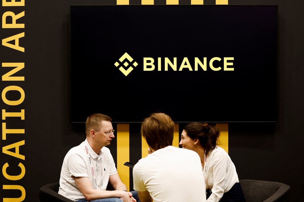 A logo of Binance is seen at its booth, at the Viva Technology conference dedicated to innovation and start-ups, at Porte de Versailles exhibition centre in Paris on June 17, 2022. Photo: Reuters A logo of Binance is seen at its booth, at the Viva Technology conference dedicated to innovation and start-ups, at Porte de Versailles exhibition centre in Paris on June 17, 2022. Photo: Reuters