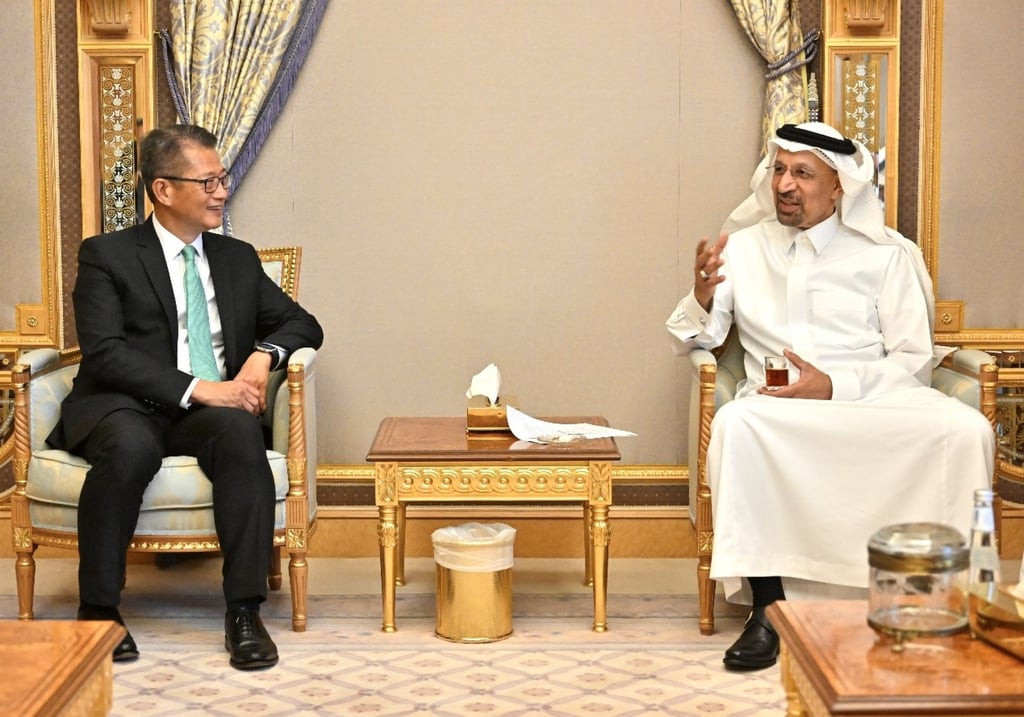 Financial Secretary Paul Chan was on a tour of the Middle East when he contracted Covid-19. Photo: SCMP Financial Secretary Paul Chan was on a tour of the Middle East when he contracted Covid-19. Photo: SCMP