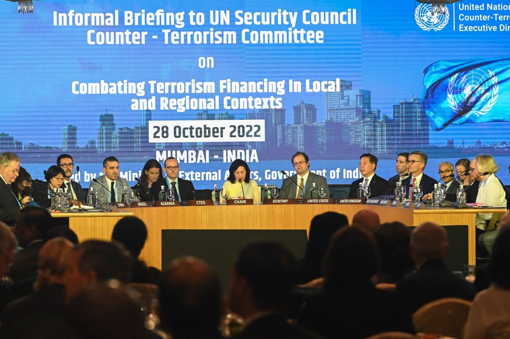 Heads Of delegation of member states attend the opening session of the Informal Briefing of the UN Security Council Counter-Terrorism Committee in Mumbai on Friday. Photo: AFP