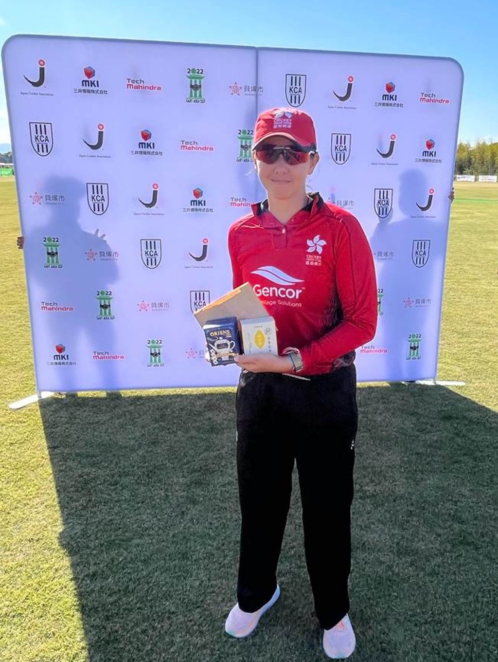 Natasha Miles, named player of the match, was also instrumental in the field claiming the key wickets of Erika Oda and Ahilya Chandel. Photo: Cricket Hong Kong Natasha Miles, named player of the match, was also instrumental in the field claiming the key wickets of Erika Oda and Ahilya Chandel. Photo: Cricket Hong Kong