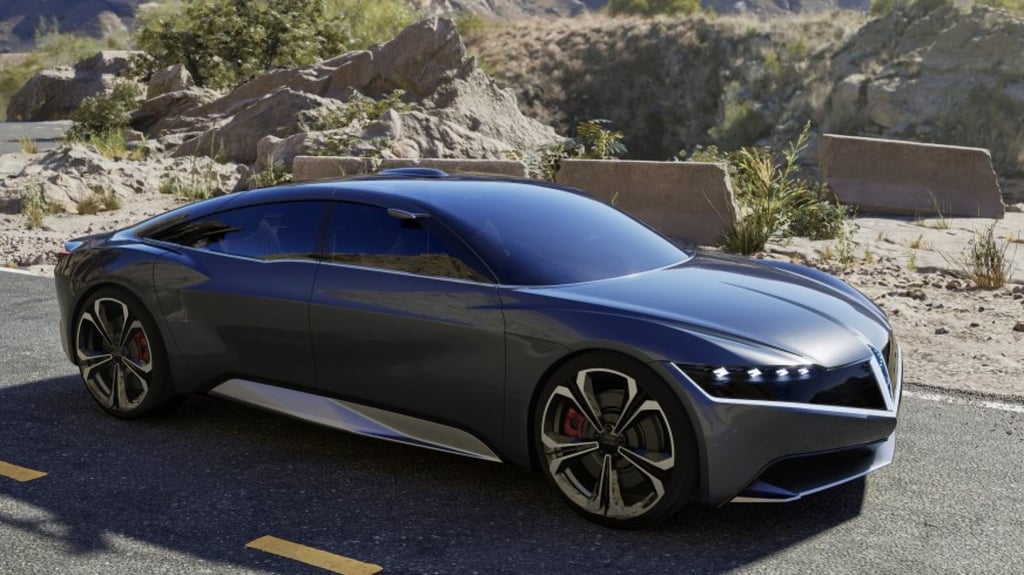 BeyonCa’s first prototype smart electric vehicle model, the GT Opus 1. Photo: Handout