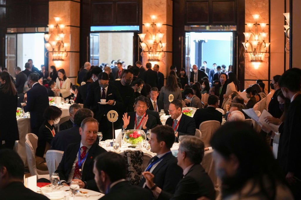 The Global Financial Leaders’ Investment Summit held at the Four Seasons Hotel. Photo: Sam Tsang The Global Financial Leaders’ Investment Summit held at the Four Seasons Hotel. Photo: Sam Tsang