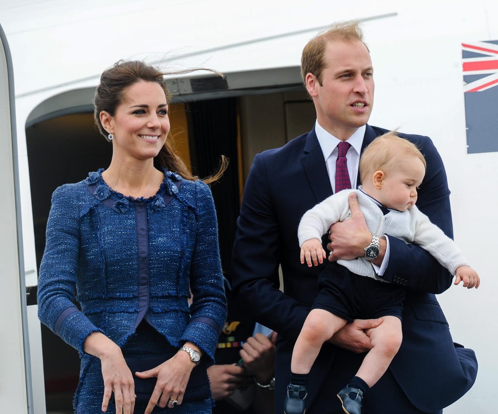 Once Prince George turns 12, he will no longer be allowed to fly on the same plan as his dad, Prince William. Photo: EPA Once Prince George turns 12, he will no longer be allowed to fly on the same plan as his dad, Prince William. Photo: EPA