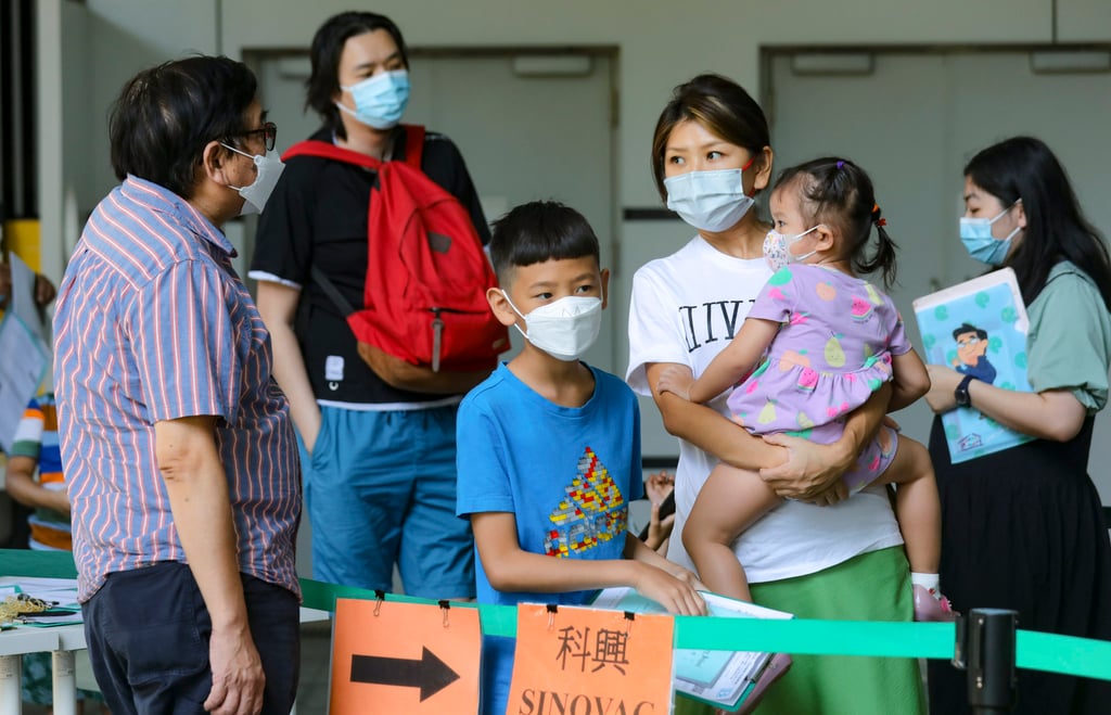 Currently only the Sinovac vaccine is available for children aged six months to 5 years old. Photo: Xiaomei Chen