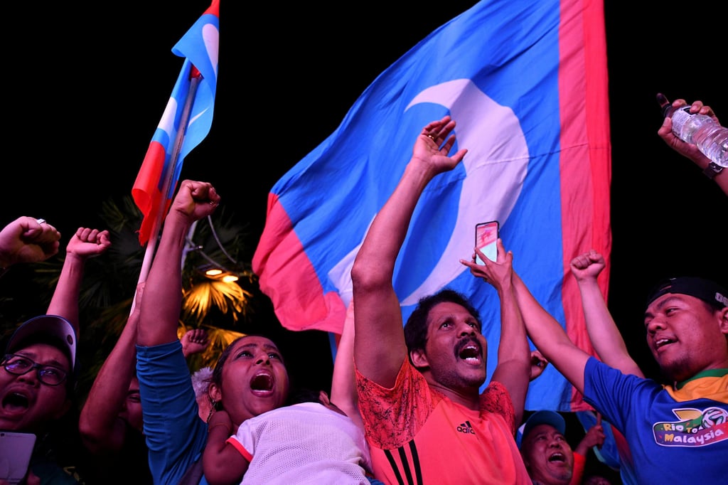 Pakatan Harapan supporters celebrate the coalition’s victory in the 2018 Malaysian general election. Photo: Reuters Pakatan Harapan supporters celebrate the coalition’s victory in the 2018 Malaysian general election. Photo: Reuters