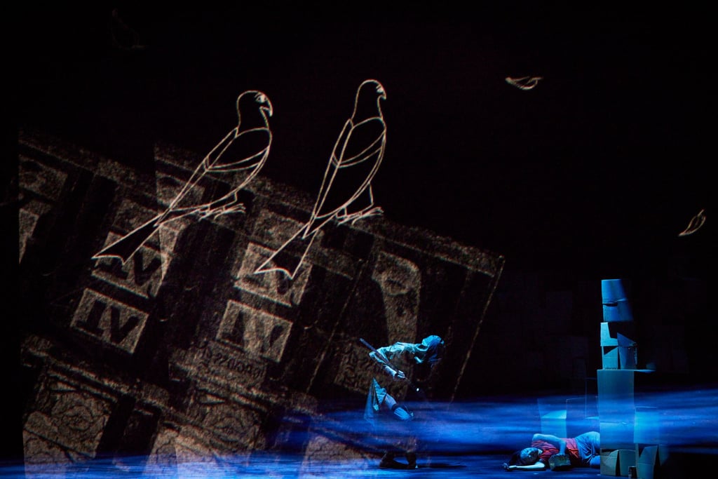 Jungle Book Reimagined, a multimedia dance production by the Akram Khan Company, presents a modern retelling of the classic tale about a child caught between the human and animal worlds. Photo: Ambra Vernuccio