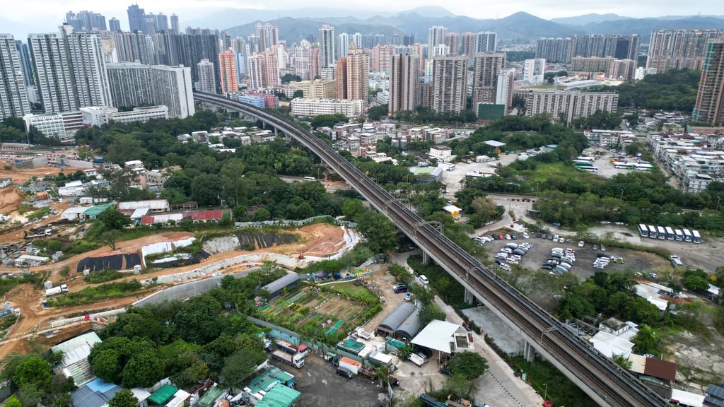 The site of the approved development of a green belt for residential use in Long Ping road in Yuen Long. Photo: Dickson Lee The site of the approved development of a green belt for residential use in Long Ping road in Yuen Long. Photo: Dickson Lee