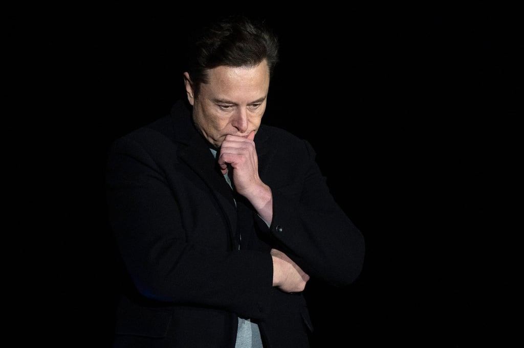 Elon Musk attends press conference near Boca Chica Village in South Texas. Photo: AFP/Getty Images/File