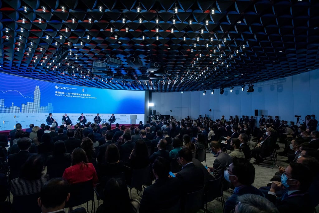 Attendees during the Global Financial Leaders’ Investment Summit in Hong Kong on November 3. Photo: Bloomberg Attendees during the Global Financial Leaders’ Investment Summit in Hong Kong on November 3. Photo: Bloomberg