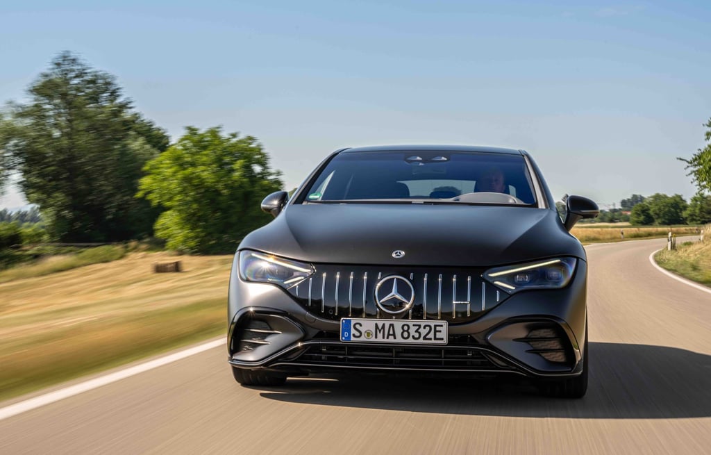 The Mercedes-AMG EQE offers the sporty thrill and drive performance the brand is known for. Photo: Mercedes-Benz The Mercedes-AMG EQE offers the sporty thrill and drive performance the brand is known for. Photo: Mercedes-Benz