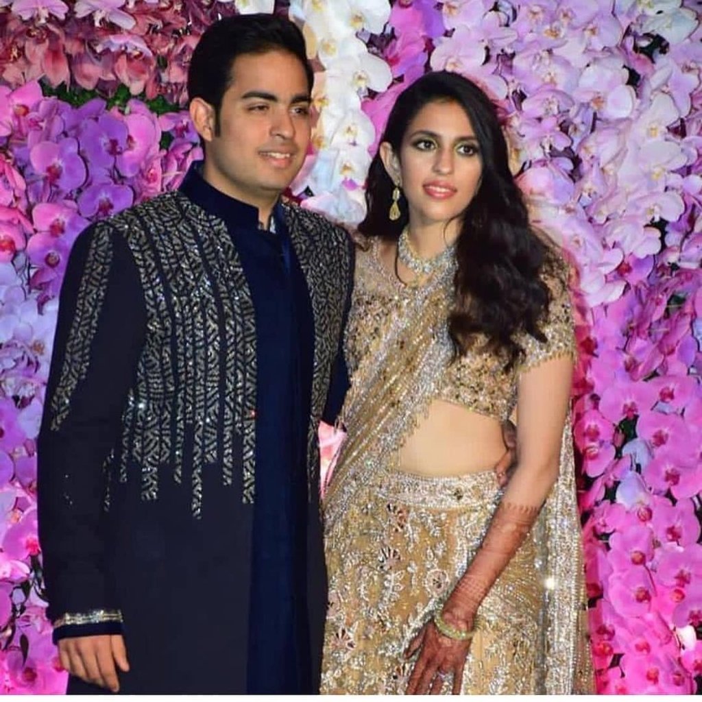 Akash Ambani and Shloka Mehta grew up with plenty of wealth. Photo: @shloka_mehta_official/Instagram