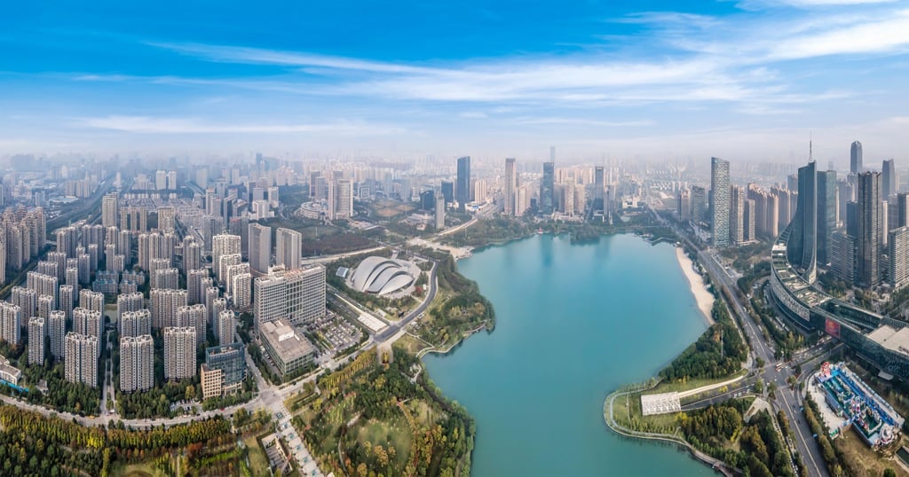 Aerial view of Hefei, capital of eastern Anhui province. Photo: Shutterstock Aerial view of Hefei, capital of eastern Anhui province. Photo: Shutterstock