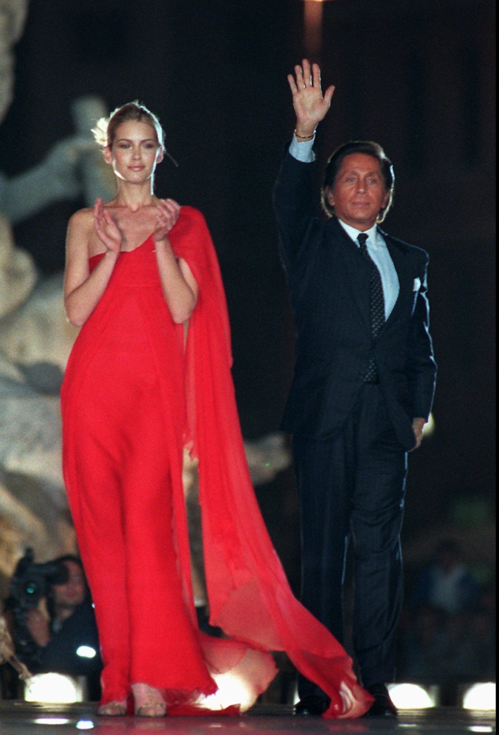 Designer red dress sales